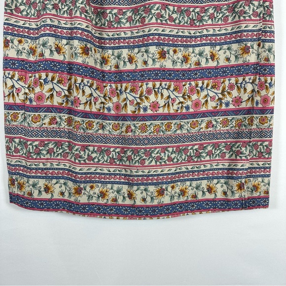 Talbots Floral Striped Skirt Sz Women’s 12 - Picture 3 of 10